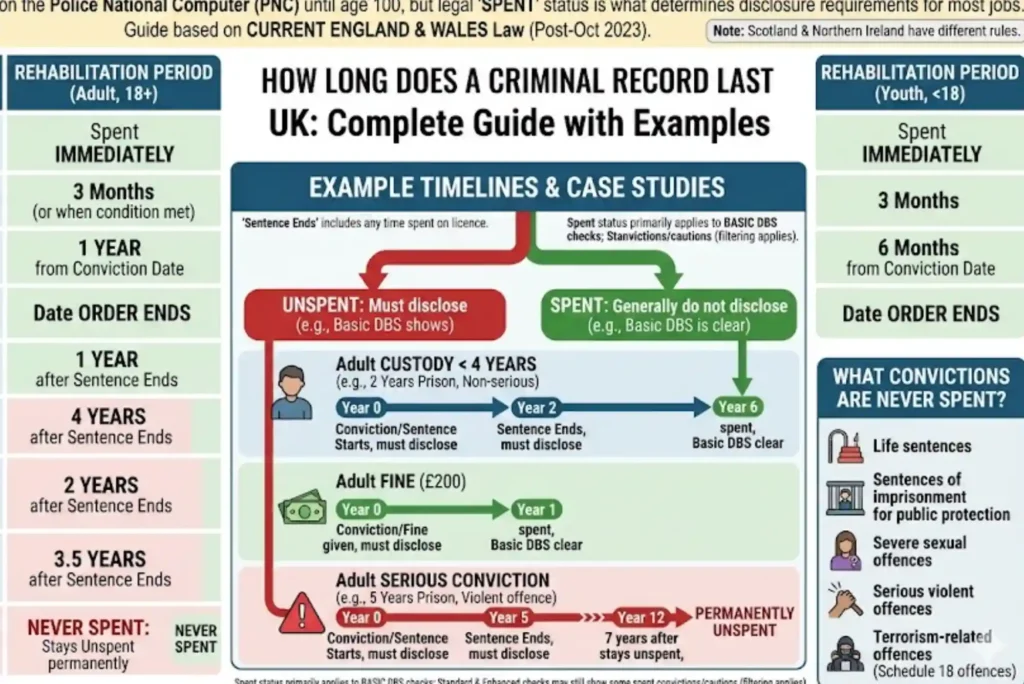 How long does a criminal record last uk Complete Guide with Examples