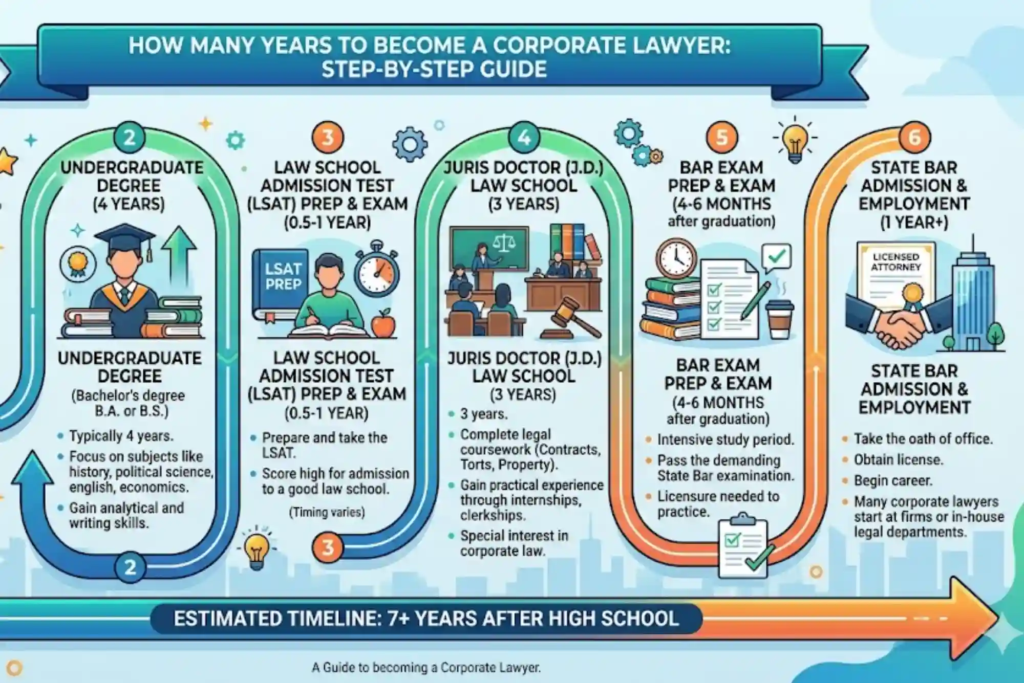 How many years to become a corporate lawyer Step-by-Step Guide