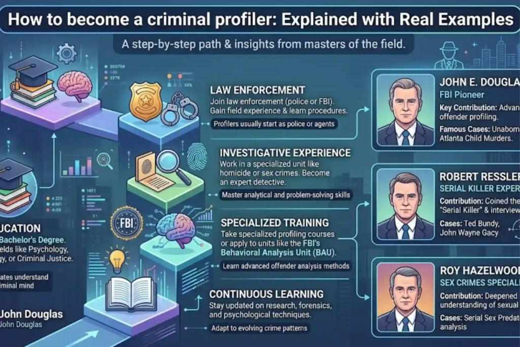 How to become a criminal profiler Explained with Real Examples