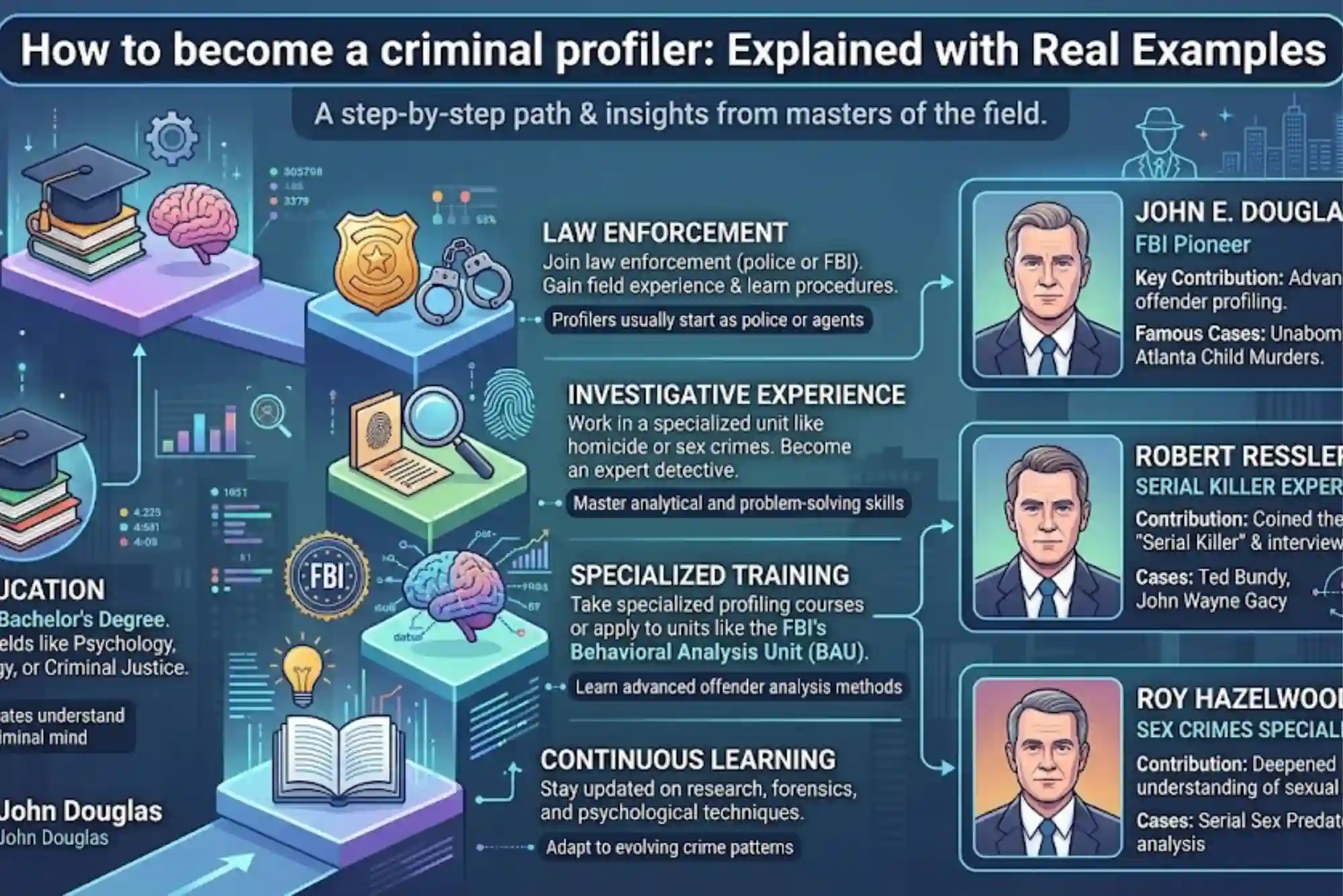 How to become a criminal profiler Explained with Real Examples