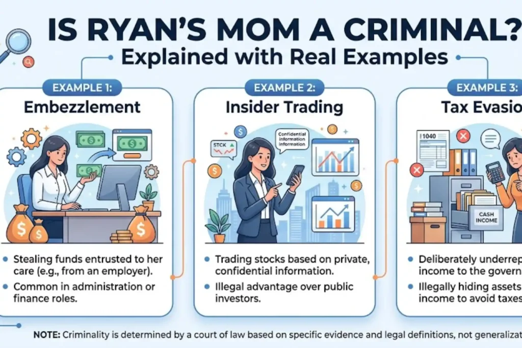 Is ryan's mom a criminal Explained with Real Examples