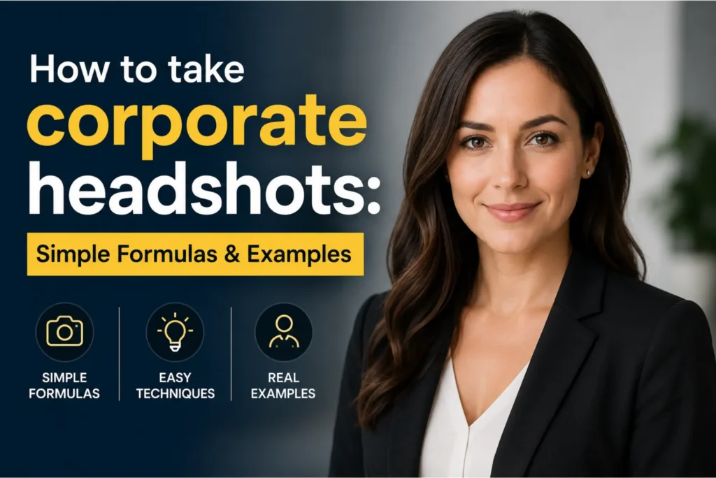 How to take corporate headshots Simple Formulas & Examples
