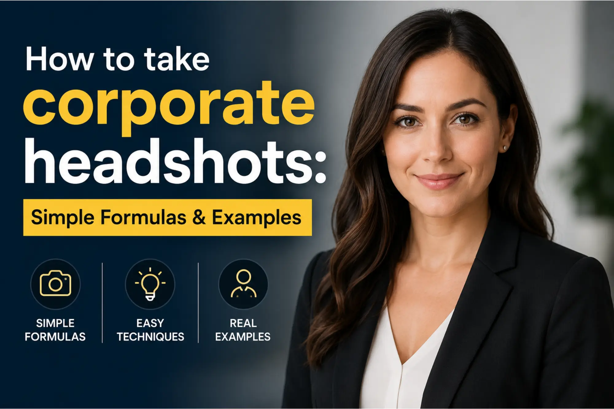 How to take corporate headshots Simple Formulas & Examples