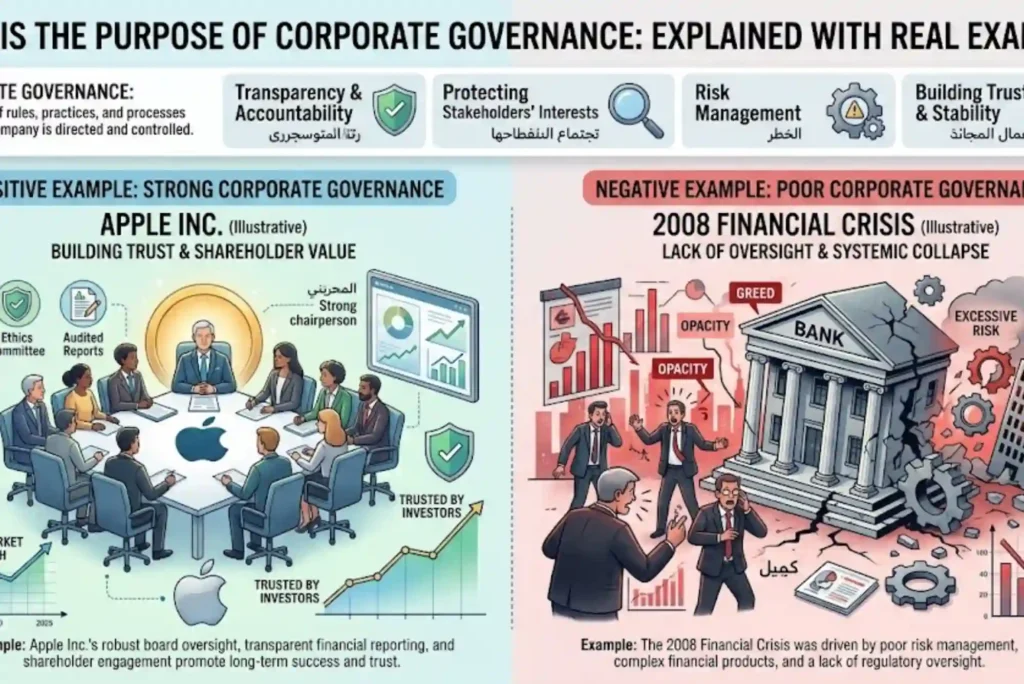 What is the purpose of corporate governance: Explained with Real Examples
