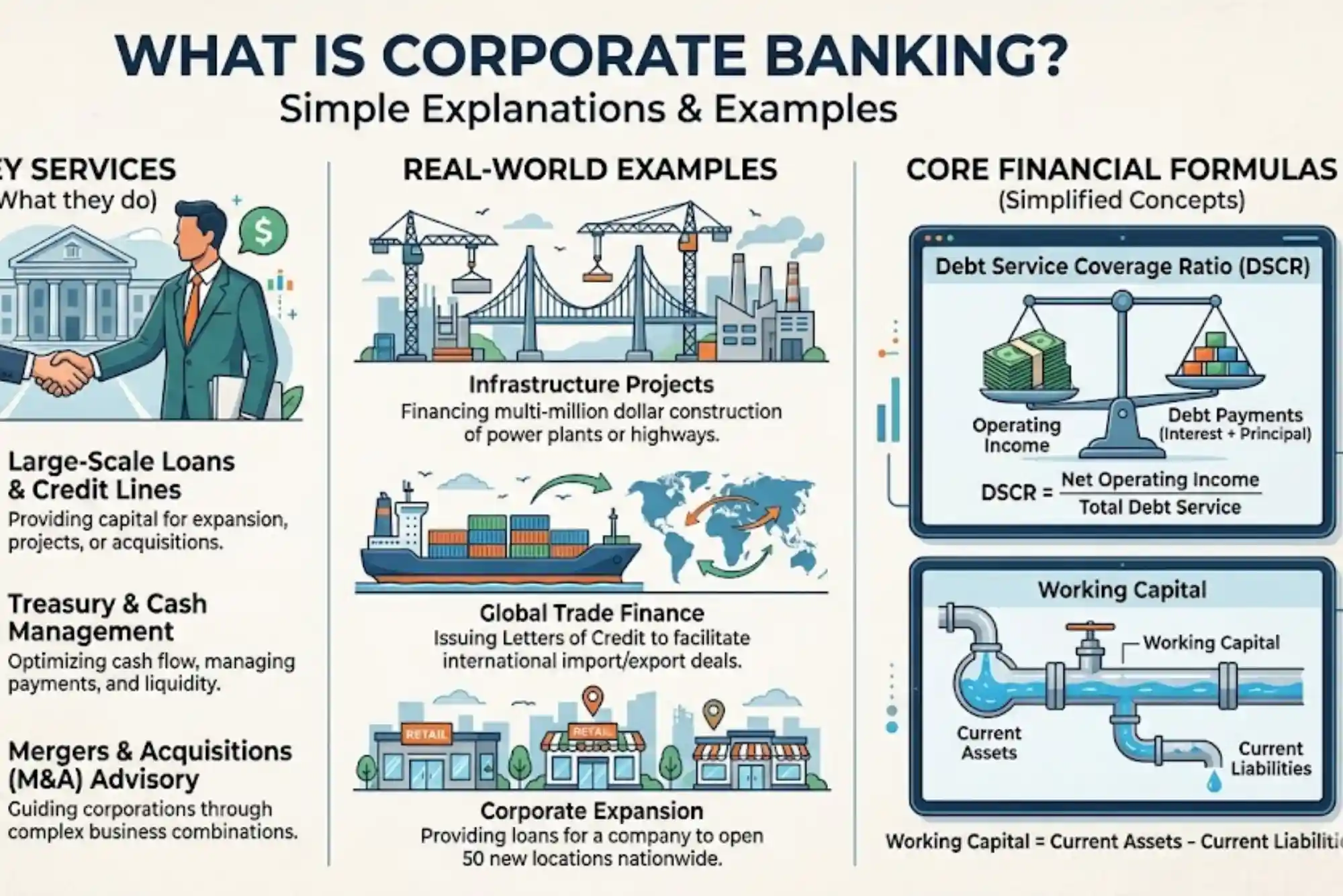 What is corporate banking Simple Formulas & Examples