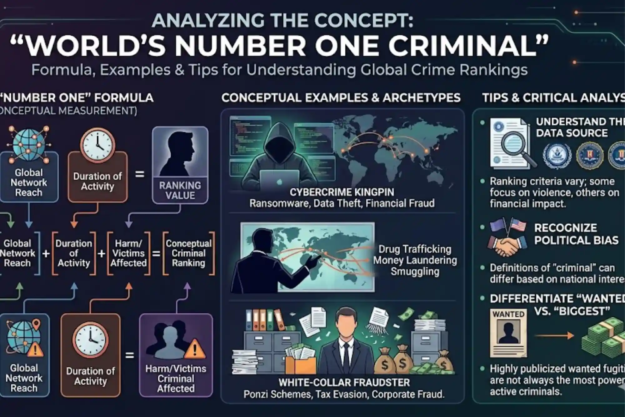 Who is the number one criminal in the world Formula, Examples & Tips